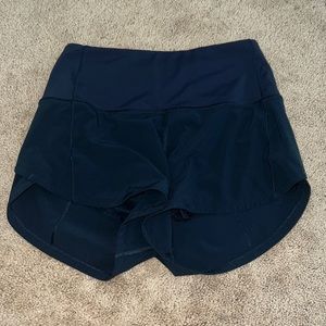 Navy Lululemon Speed Up HR Short